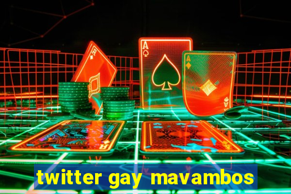 twitter gay mavambos